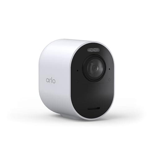 Arlo Ultra Add-On Security Camera 4K HDR (3rd Gen, 2025 Release) - Requires SmartHub, Wireless Outdoor Camera, Battery Power, Emergency Response, Event Caption, 1-Mo Trial of Secure Plan, 1 Cam, White