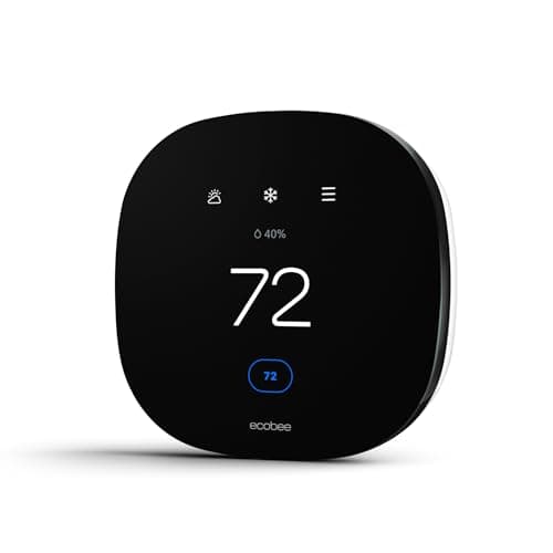 ecobee3 Lite Smart Thermostat  Programmable Wifi Thermostat  Works with Siri, Alexa, Google Assistant  Energy Star Certified  DIY Install, Black