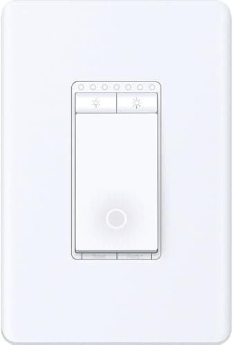 TP-Link - Tapo Smart Wi-Fi Light Dimmer Switch with Matter - White