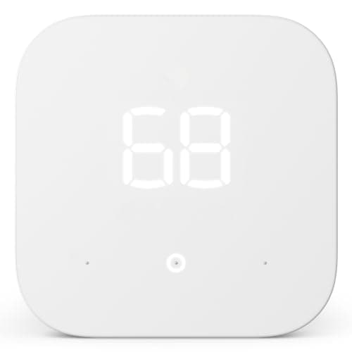 Amazon Smart Thermostat – Save money and energy  Works with Alexa and Ring  C-wire required