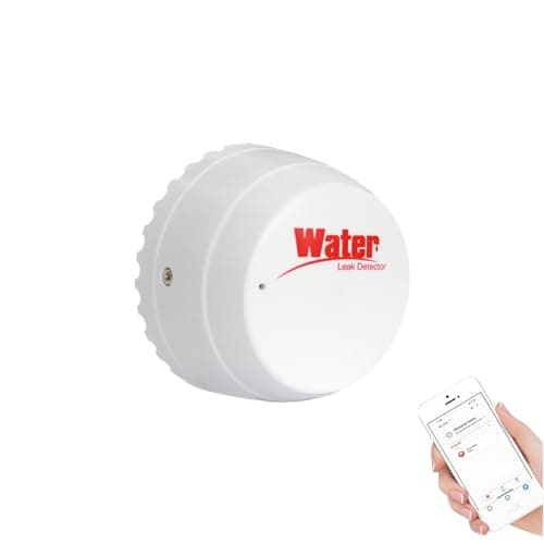 Mengshen Smart WiFi Water Leakage Sensor with APP Alert 100dB Siren Corrosion-Resistant Probe for Home Basement Kitchen Flood Prevention