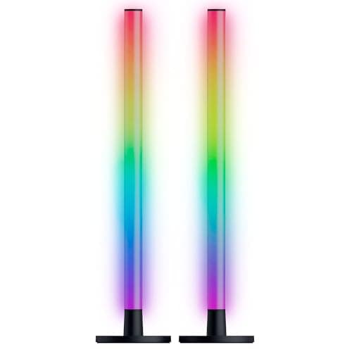 Razer Aether Standing Light Bars: Front & Back Lighting - Individual Bar Customization - Single USB C Cable - Chroma RGB - Works with Alexa, Google Home - Razer Gamer Room App for Unified Control