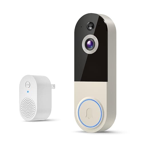 NariOrbi WiFi Video Doorbell Camera with Human Detection, Battery Powered, Night Vision, 2-Way Talk, 2.4G WiFi, Cloud Storage, Home Security Systems