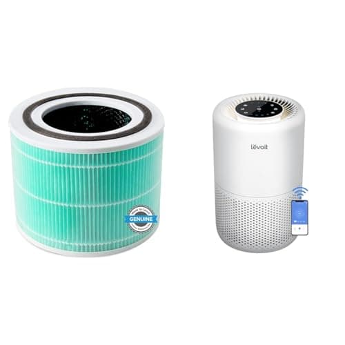 LEVOIT Core 300 Air Purifier Toxin Absorber Replacement Filter, 3-in-1 Filter & Air Purifier for Home Bedroom, Smart WiFi Alexa Control, Covers up to 915 Sq.Foot