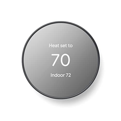 Google Nest Thermostat  Smart Thermostat for Home  Programmable Wifi Thermostat  Charcoal