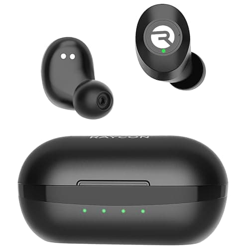 Raycon Everyday Bluetooth Wireless Earbuds with Microphone - Active Noise Cancelling, Sweat & Water-Resistant Earphones, Ear Buds Wireless Bluetooth Up to 32 Hours Playtime (Black)