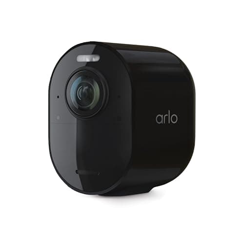 Arlo Ultra Add-On Security Camera 4K HDR (3rd Gen, 2025 Release) - Requires SmartHub, Wireless Outdoor Camera, Battery Power, Emergency Response, Event Caption, 1-Mo Trial of Secure Plan, 1 Cam, Black