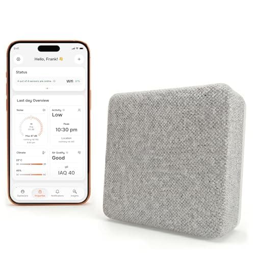Layla Smart Home Agent 9-in-1 Smart Sensor & Air Quality Monitor (CO2, bVOC, Humidity) | Noise & Motion Detector, AC Controller, Energy Savings | Compatible with Alexa & Google Home | No Subscription