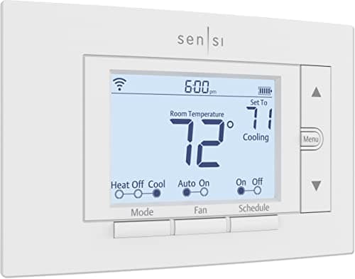 Sensi Smart Thermostat, 100 Years Of Expertise, Wi-Fi, Data Privacy, Programmable, Easy DIY Install, Works With Alexa, Energy Star Certified, Mobile App, ST55