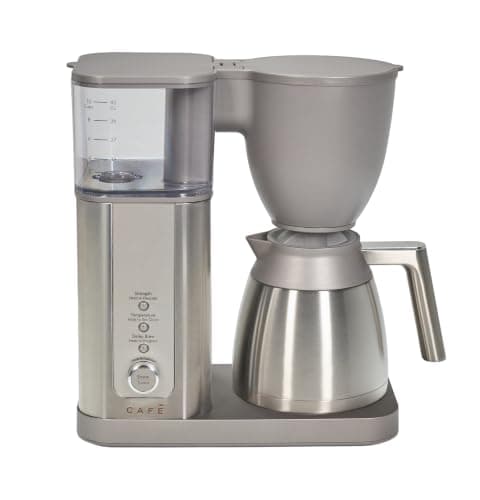 Café Specialty Drip Coffee Maker 10-Cup Thermal Carafe, Hot or Iced, SCA | 1-10 Cup, 4 Strength Modes, Precision Brew Control, Temp Range 185-205°F, Auto Brew, WiFi SmartHQ App Control