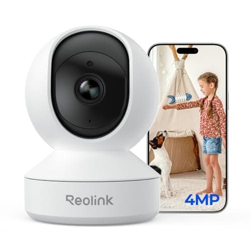REOLINK 4MP 2K Indoor Camera E1, Plug-in Wireless WiFi 6 Security Camera, 360 Degree Pet Camera with Phone app, Baby Monitor with Person/Pet/Cry Detection, Night Vision, 2-Way Talk, Local Storage