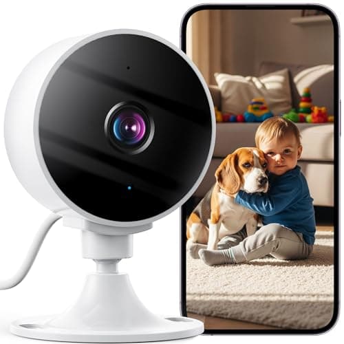 Elelink 2K Wireless Cameras for Home Security Camera, Pet Camera Indoor with Phone App, Night Vision, Motion Alert, 24/7 SD&Cloud Record, Two-Way Audio, Security Camera Indoor Works with Alexa&Google