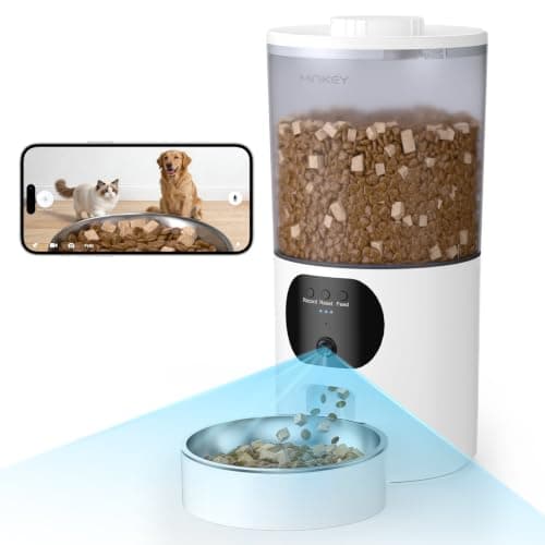 Automatic Cat Feeder with 2K Camera, 6.5L Smart App Control 5G/2.4WiFi