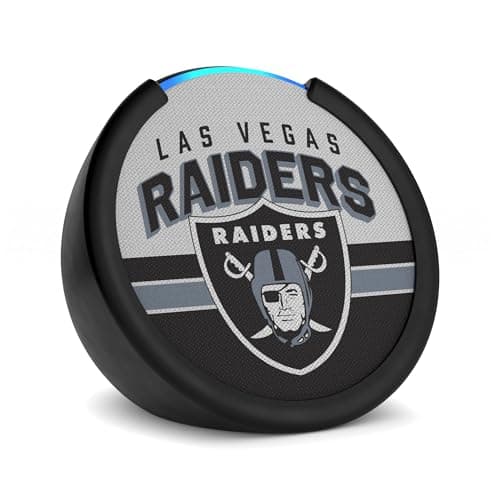 Amazon Echo Pop (newest model) | Officially Licensed NFL Limited-Edition | Las Vegas Raiders ('25-26 Season Design)