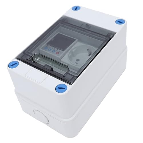 Headerbs Smart WiFi Power Distribution Box, IP65 Leakage Protection | Circuit Monitor, 0.01-63A Adjustable Trips, Voltage Current Display, ABS PA66 Housing, Outdoor Solar Use