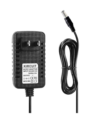 Kircuit 12V AC/DC Adapter Compatible with Govee H6141 H614A H6140X01 H6140XA2 H6190XA1 H6190XA2 RGB Smart LED Strip Lights WiFi Light Alexa DIY Scenes Music Sync 12VDC Power Supply Cord Cable Charger