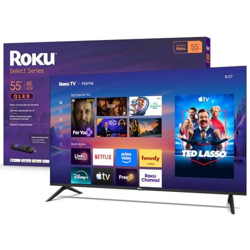 Roku 55-Inch Select Series Smart TV 2026-4K QLED TV - Roku TV