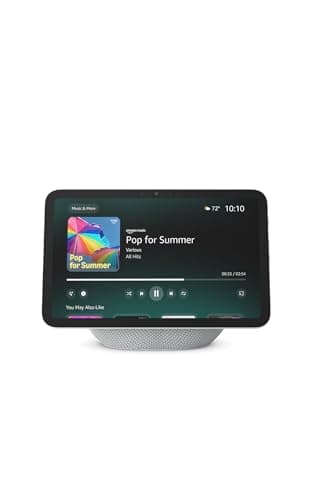 Amazon Echo Show 8 (newest model), Vibrant HD 8.7" display with spatial audio, Designed for Alexa+, Glacier White
