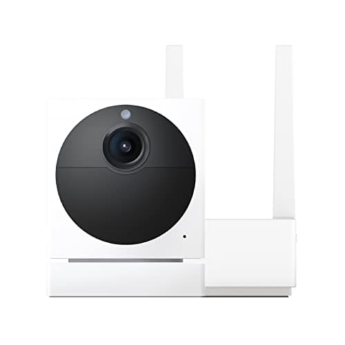 Wyze Cam Outdoor Starter Bundle v2 (Includes Base Station and 1 Cam), 1080p HD Indoor/Outdoor Wireless Smart Home Camera with Color Night Vision, 2-Way Audio, Works Alexa & Google - Kit