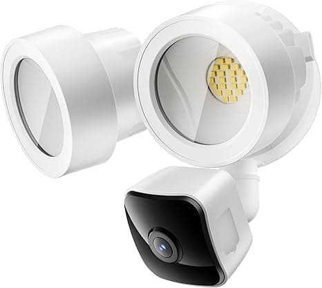 gdend Floodlight Camera Wired, 3K UHD Outdoor Security Camera, Work w/Alexa