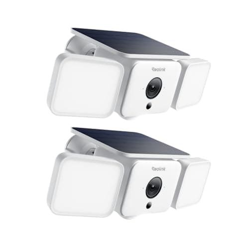 REOLINK Solar Floodlight Security Cameras Wireless Outdoor, Up to 1000lm