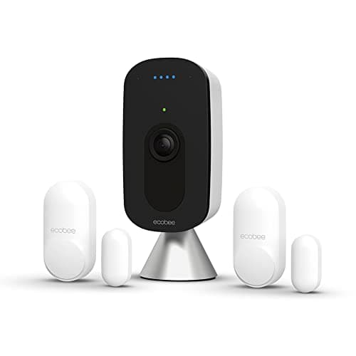 ecobee SmartCamera Smart Security Bundle with ecobee Smart Camera Indoor WiFi Security Camera and 2 Pack SmartSensor for Doors Windows Wifi Contact Sensor for Home Security, Energy Savings Compatible with Smart Thermostats