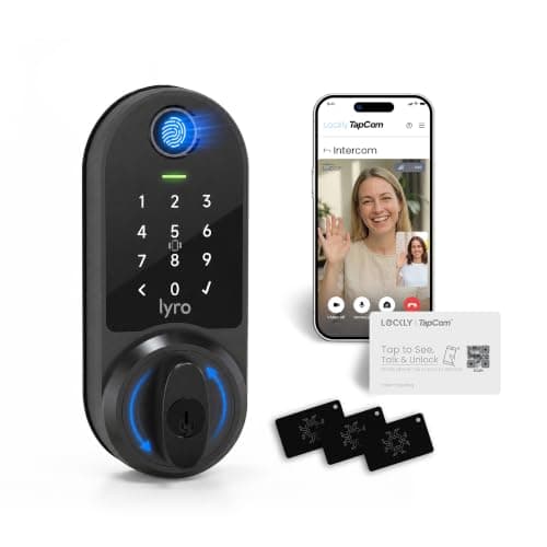 Lyro by Lockly Lasta Wi-Fi Smart Lock, Fingerprint Keypad Deadbolt