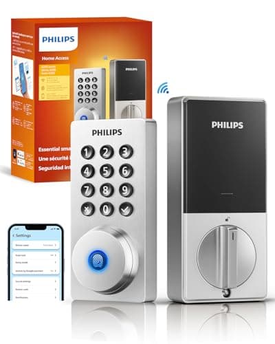 Philips Wi-Fi Smart Deadbolt Lock, Keyless Entry Door Locks for Front Door