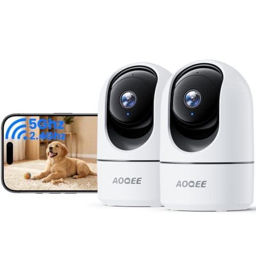 AOQEE 5G Cameras for Home Security Indoor, Pet Monitor w/Phone APP G5 2Pcs