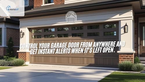 HomeIoT Smart Garage Door Opener - Universal WiFi Remote Controller Compatible with Alexa, Google Home, iPhone, Siri, Android, Door Left Open Alert, Door Security Systems, Updated Model