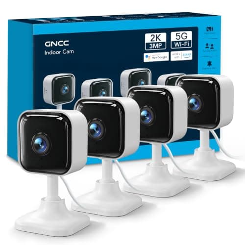 GNCC 2K Cameras for Home Security Indoor Cameras Wireless 2.4G/5G with App