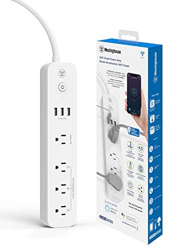 Westinghouse 94012 WH-320 Wi-Fi Smart Power Strip, Compatible with Alexa, Google Home & IFTT, No Hub Required, White