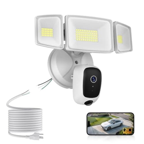 Onforu 2K Floodlight Camera Plug&Hardwired, Smart Security Camera Outdoor